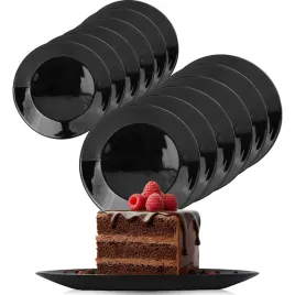 12x-talerz-deserowy-maly-ciasto-salatka-sniadanie-czarny-szklo-gladki-19cm