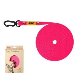 dingo-smycz-treningowa-flex-16x10m-rozowa