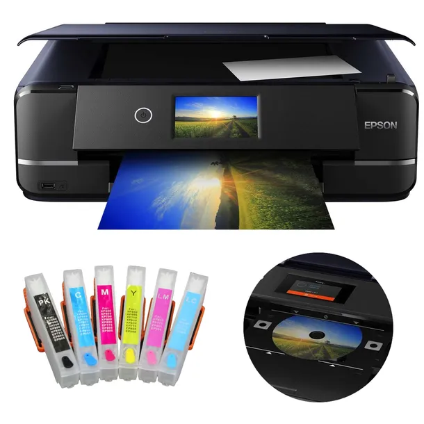 DRUKARKA FOTOGRAFICZNA Epson XP-970 Duplex A3 Wieczne tusze WYDRUK CD