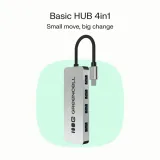 hub-usb-c-basic-usb-c-do-4x-usb-a-3-0-wnd-d5-producent-green-cell