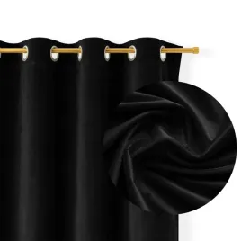 zaslona-welurowa-na-przelotkach-140x250-velvet-gruba-welur-czarna