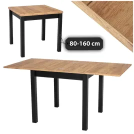 stol-rozkladany-czarny-craft-kwadratowy-maly-max-80-160-salon