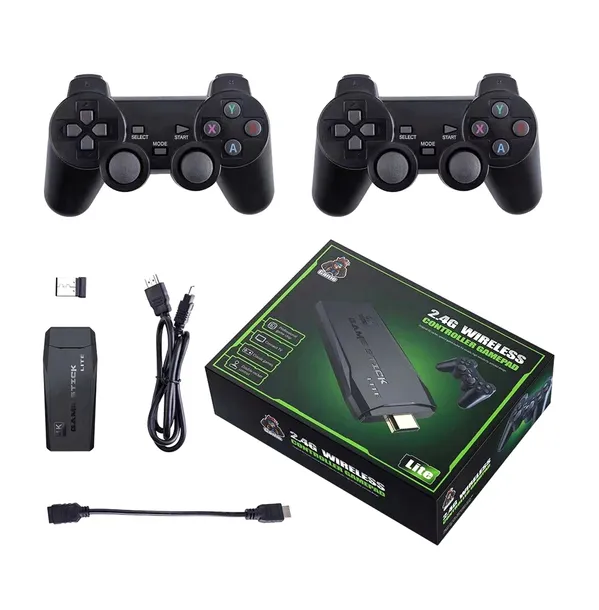 KONSOLA RETRO TV GRA TELEWIZYJNA HDMI 2 PADY 20000 GIER MENU PL HDMI 64GB