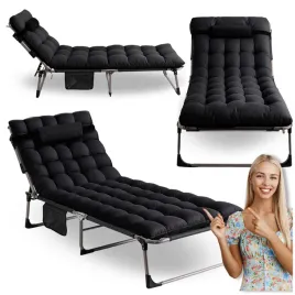 czarny-lezak-ogrodowy-rozkladany-lezanka-lozko-venus