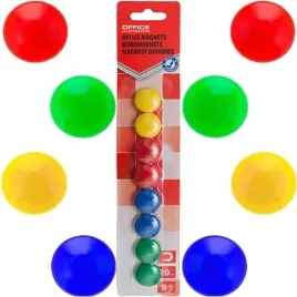 magnesy-do-tablic-lodowki-biurowe-office-products-mocne-okragle-20mm-8-szt