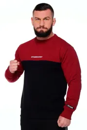 octagon-meska-bluza-dual-bez-kaptura-black-burgund-czarna-burgund-xxl