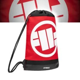 pitbull-west-coast-worek-plecak-czerwony-sortowy-shoe-bag-logo-black-red-n
