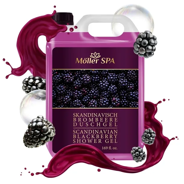 Möller SPA SKANDYNAWSKA CZARNA JEŻYNA ŻEL POD PRYSZNIC UNISEX PREMIUM 5L