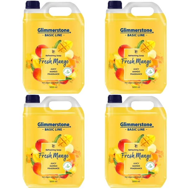 GLIMMERSTONE KREMOWE MYDŁO W PŁYNIE DO RĄK NAWILŻAJĄCE - ŚWIEŻE MANGO - 20L
