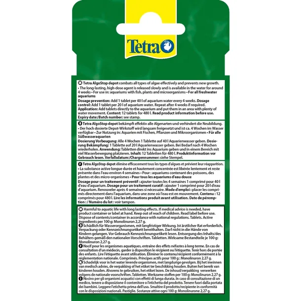 tetra-algostop-depot-12-tab-stan-nowy