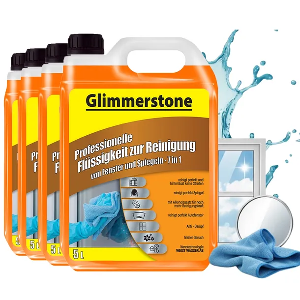 GLIMMERSTONE PŁYN DO MYCIA SZYB OKIEN LUSTER 20L