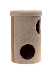 eco-tube-drapak-dla-kota-tuba-budka-bezowa-36x63cm