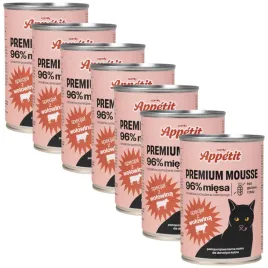 comfy-premium-mousse-karma-mokra-puszka-dla-kota-z-wolowina-zestaw-6x400g
