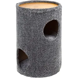 drapak-dla-kota-eco-tube-tuba-budka-szara-36x63cm