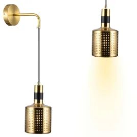 elegancka-zlota-czarna-lampa-scienna-kinkiet-metalowa-klosz-nowoczesna-e27