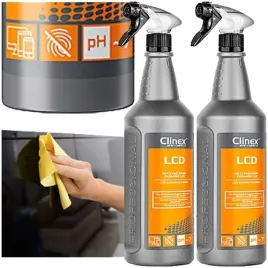 clinex-lcd-plyn-do-czyszczenia-ekranow-monitorow-tv-1l-spray-2-szt