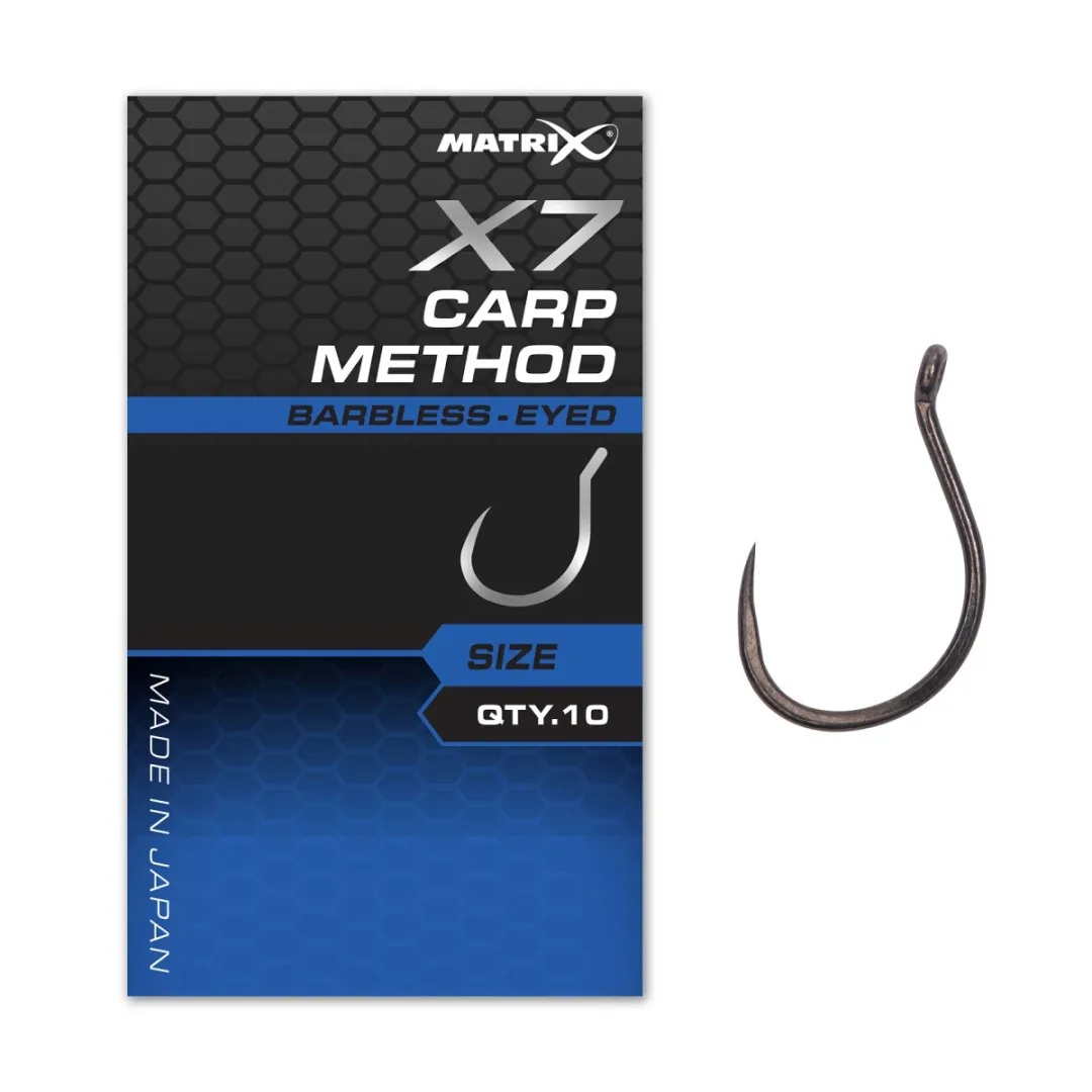 haczyki-matrix-x7-carp-method-16-barbless-stan-nowy