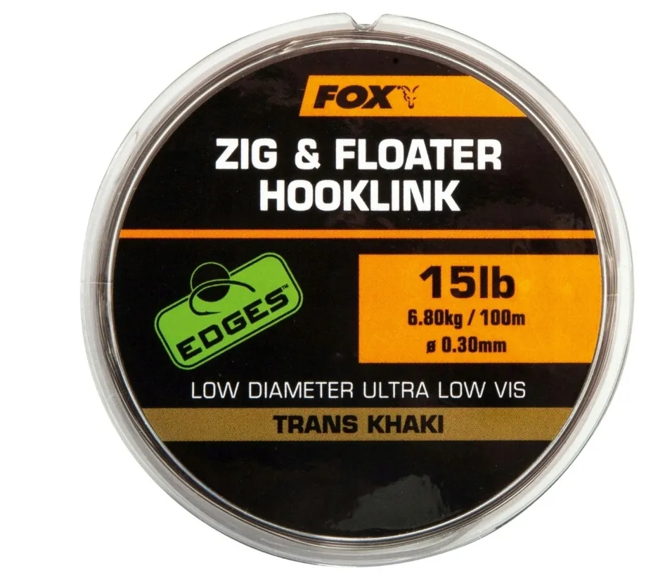 fox-zig-and-floater-hooklink-trans-khaki-15lb-030mm