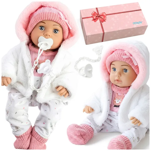 LALKA BOBAS DUŻA 41 CM INTERAKTYWNA MÓWI REALISTYCZNA NA PREZENT KINDERPLAY