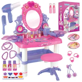 toaletka-dla-dzieci-stolik-akcesoria-swiatlo-dzwiek-suszarka-bizuteria