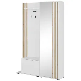 garderoba-nelly-biala-z-lustrem-i-lamelami