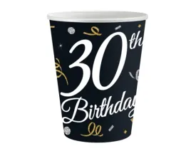 kubeczki-papierowe-godan-bandc-30-birthday-200-ml-6-sztuk