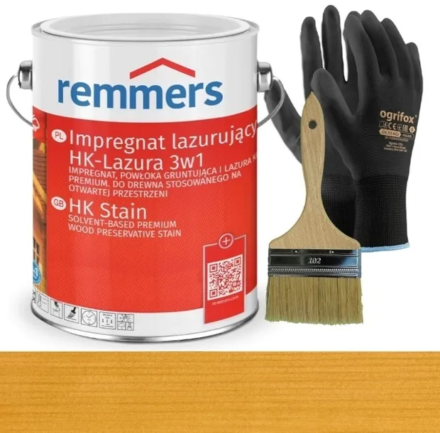 Remmers HK-LASUR Impregnat lazurujący do drewna 3w1 DĄB JASNY 10L
