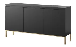 komoda-trzydrzwiowa-bemmi-150-cm-czarna-ze-zlotymi-nogami
