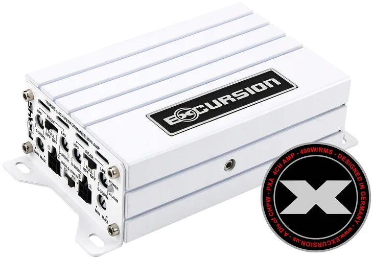 WZMACNIACZ 4-kanałowy SYSTEM Fabryczny OEM Plug&Play Mini Excursion PXA-45