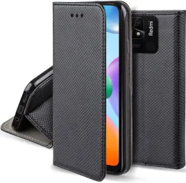 etui-do-xiaomi-redmi-10c-magnet-smart-czarne-kabura-szklo-9h