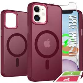 etui-do-iphone-11-do-magsafe-or-wzmocnione-360-or-bordowe-matowe-szklo-9h