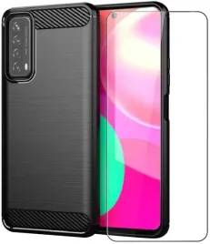 etui-do-huawei-p-smart-2021-orpancerne-karbon-case-czarne-szklo-9h