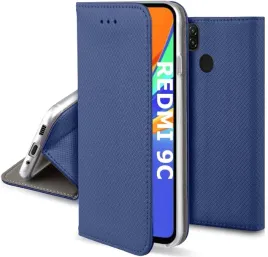 etui-do-xiaomi-redmi-9c-magnet-smart-granatowe-kabura-szklo-9h