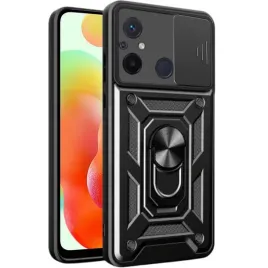 etui-pancerne-slide-do-xiaomi-redmi-12c-czarne-defender-case-szklo-9h