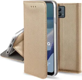 etui-do-motorola-moto-g53-magnet-smart-zlote-kabura-szklo-9h