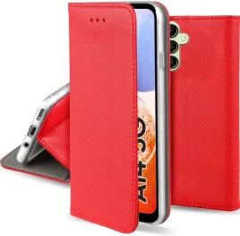 etui-do-samsung-galaxy-a14-5g-magnet-smart-czerwone-kabura-szklo-9h