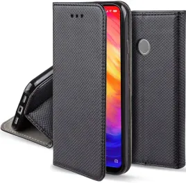 etui-do-xiaomi-redmi-note-7-magnet-smart-czarne-kabura-szklo-9h