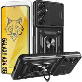 etui-pancerne-slide-do-samsung-galaxy-a34-5g-czarne-defender-case-szklo-9h