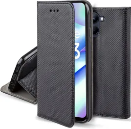etui-do-realme-c33-magnet-smart-czarne-kabura-szklo-9h