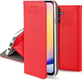 etui-do-samsung-galaxy-a25-5g-magnet-smart-czerwone-kabura-szklo-9h