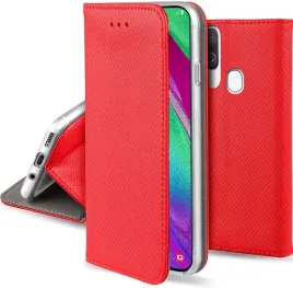 etui-do-samsung-galaxy-a40-magnet-smart-czerwone-kabura-szklo-9h