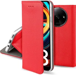 etui-do-xiaomi-redmi-a3-magnet-smart-czerwone-kabura-szklo-9h