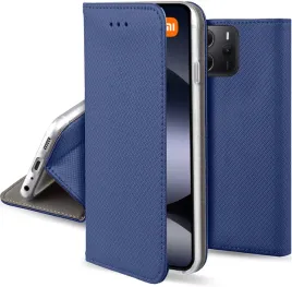 etui-do-xiaomi-redmi-note-14-5g-magnet-smart-granatowe-kabura-szklo-9h
