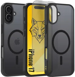 etui-do-iphone-17-do-magsafe-wzmocnione-360-czarne-matowe-szklo-9h