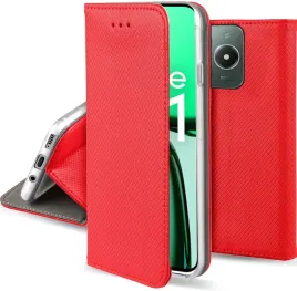 etui-do-realme-c61-magnet-smart-czerwone-kabura-szklo-9h