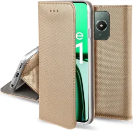 etui-do-realme-c61-magnet-smart-zlote-kabura-szklo-9h