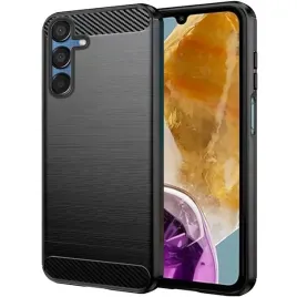 etui-do-samsung-galaxy-m15-5g-pancerne-karbon-case-czarne-szklo-9h