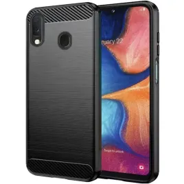 etui-do-samsung-galaxy-a20e-pancerne-karbon-case-czarne-szklo-9h
