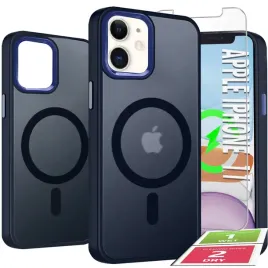 etui-do-iphone-11-do-magsafe-or-wzmocnione-360-or-granatowe-matowe-szklo-9h