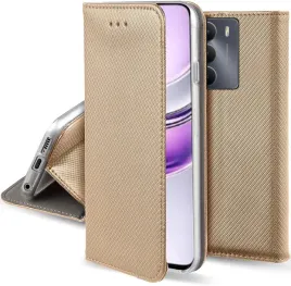 etui-do-realme-14x-magnet-smart-zlote-kabura-szklo-9h